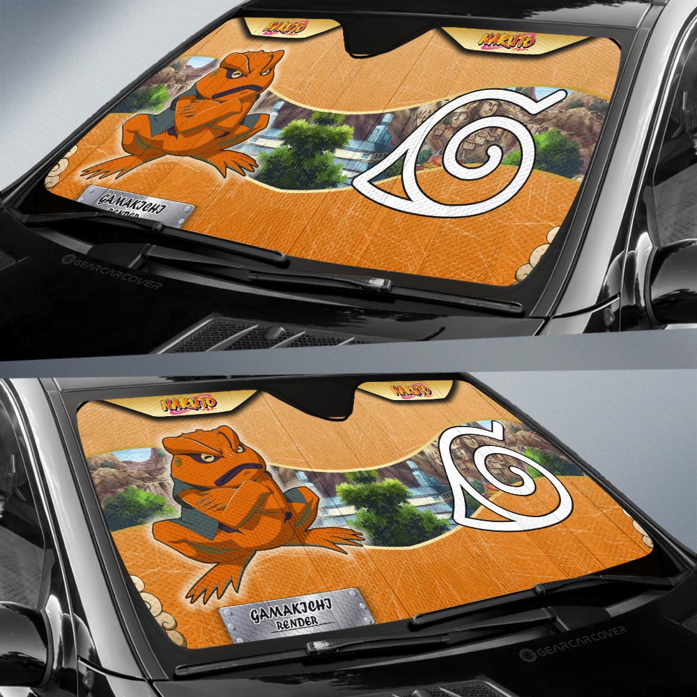 Gamakichi Render Car Sunshade Custom Car Interior Accessories - Gearcarcover - 3