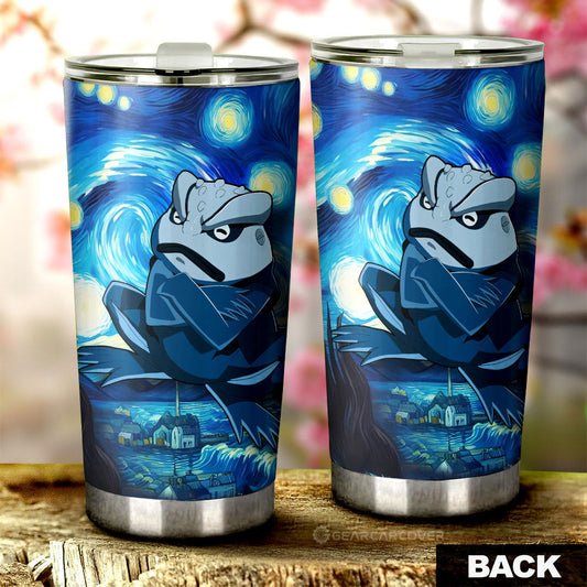 Gamakichi Tumbler Cup Custom Starry Night Styles - Gearcarcover - 2