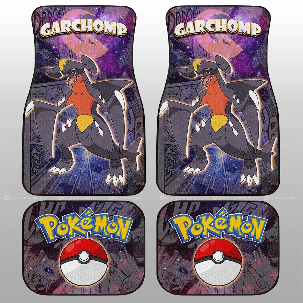 Garchomp Car Floor Mats Custom Anime Galaxy Manga Style - Gearcarcover - 2
