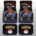 Garchomp Car Floor Mats Custom Tie Dye Style Anime Car Accessories - Gearcarcover - 2