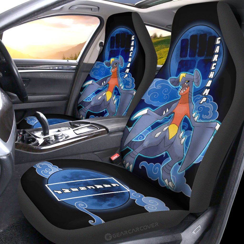 Garchomp Car Seat Covers Custom Anime Car Accessories For Anime Fans - Gearcarcover - 2