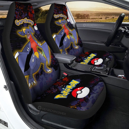 Garchomp Car Seat Covers Custom Tie Dye Style Anime Car Accessories - Gearcarcover - 1