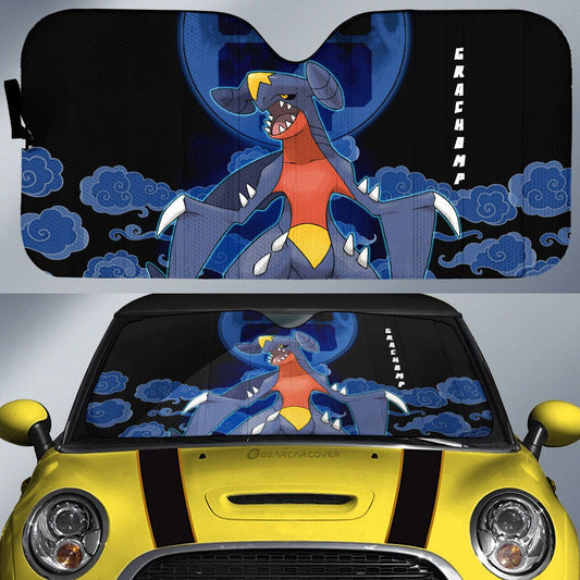 Garchomp Car Sunshade Custom Anime Car Accessories For Anime Fans - Gearcarcover - 1