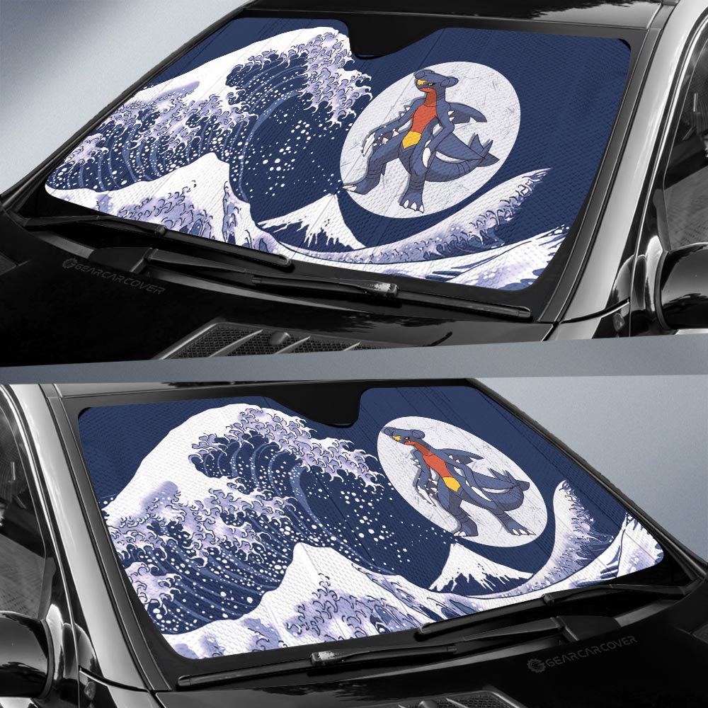 Garchomp Car Sunshade Custom Pokemon Car Accessories - Gearcarcover - 2