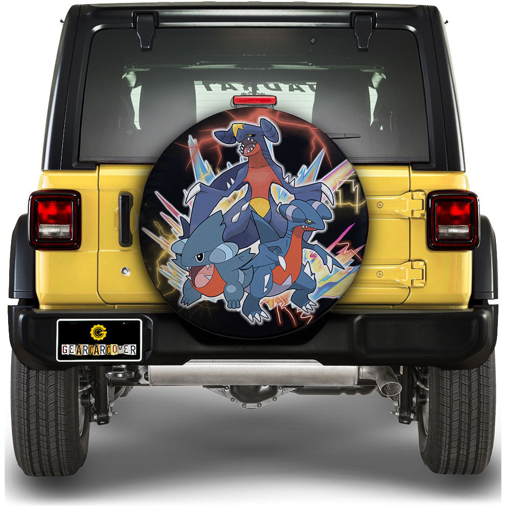 Garchomp Evolution Spare Tire Cover Custom - Gearcarcover - 1