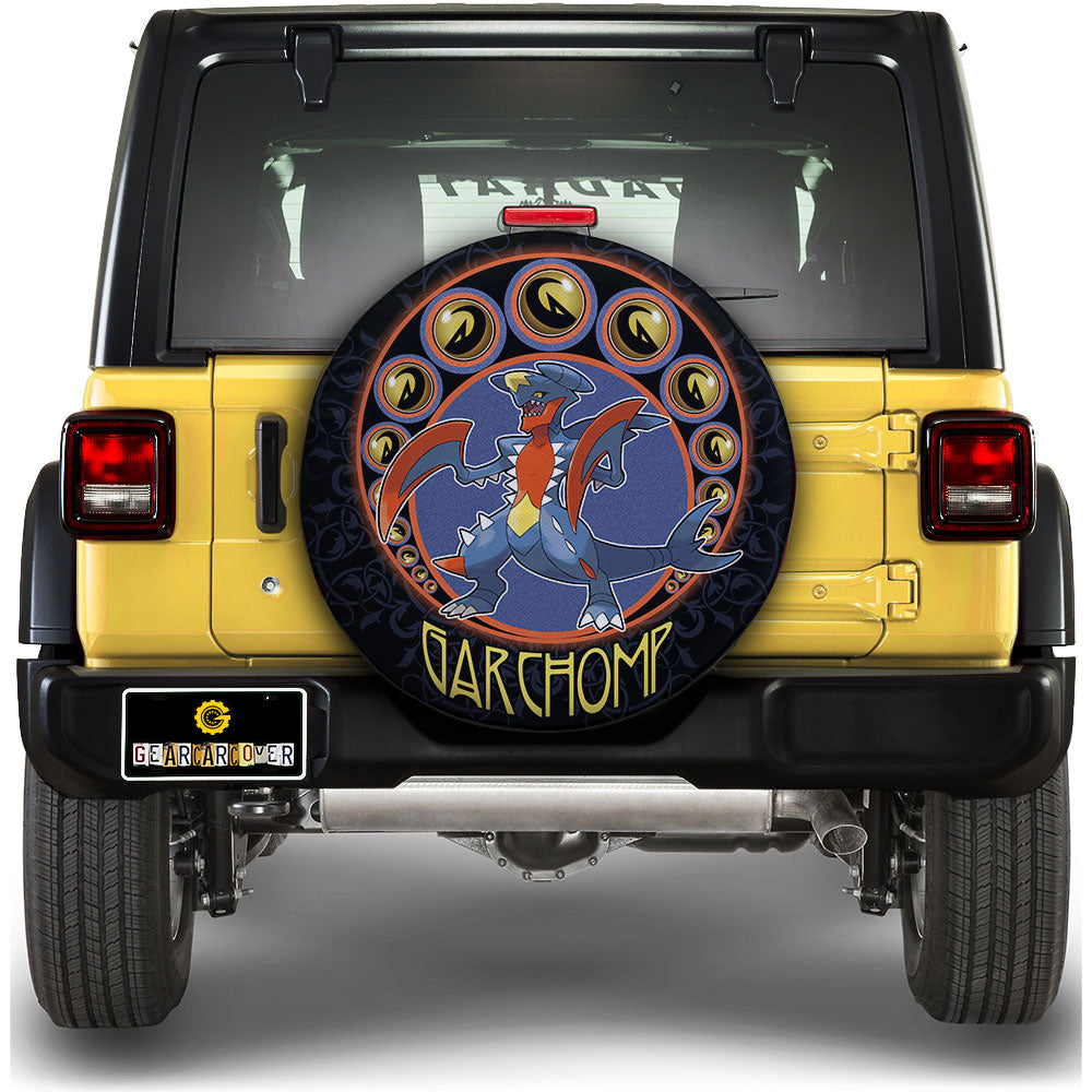Garchomp Spare Tire Cover Custom Anime For Fans - Gearcarcover - 1