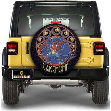 Garchomp Spare Tire Cover Custom For Fans - Gearcarcover - 1