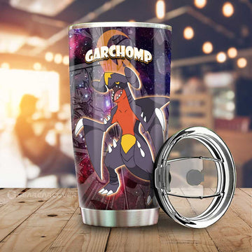 Garchomp Tumbler Cup Custom Anime Galaxy Manga Style - Gearcarcover - 1