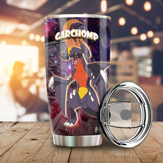 Garchomp Tumbler Cup Custom Anime Galaxy Manga Style - Gearcarcover - 1