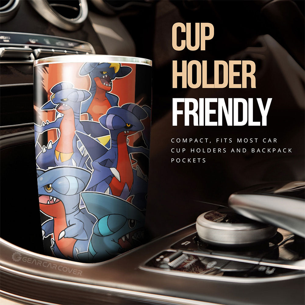 Garchomp Tumbler Cup Custom Car Accessories For Fans - Gearcarcover - 3