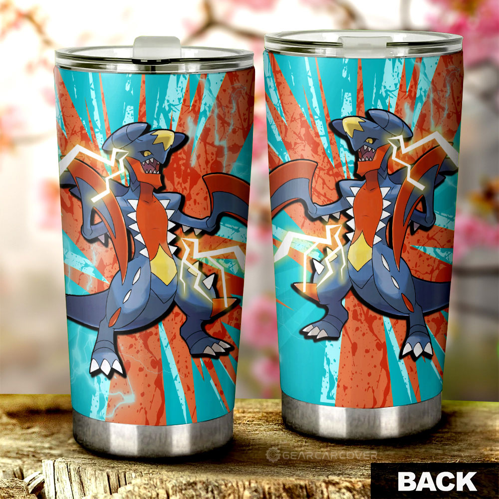 Garchomp Tumbler Cup Custom Car Interior Accessories - Gearcarcover - 3