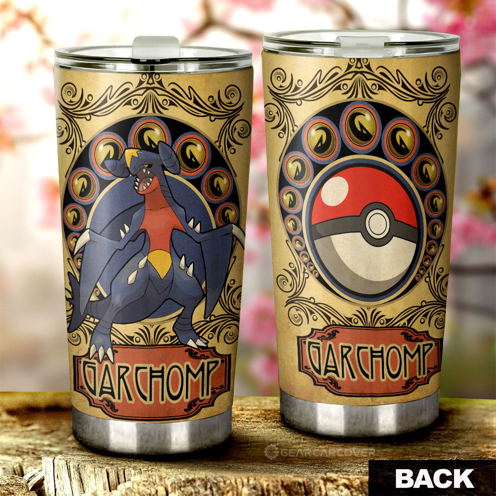 Garchomp Tumbler Cup Custom Car Interior Accessories - Gearcarcover - 2