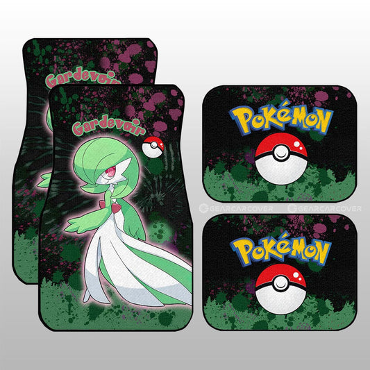 Gardevoir Car Floor Mats Custom Tie Dye Style Anime Car Accessories - Gearcarcover - 1