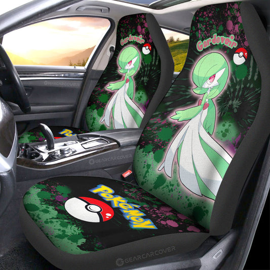Gardevoir Car Seat Covers Custom Tie Dye Style Anime Car Accessories - Gearcarcover - 2