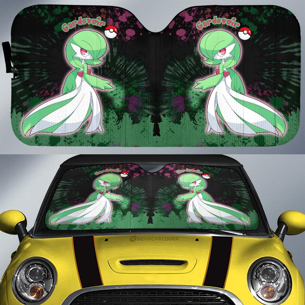 Gardevoir Car Sunshade Custom Tie Dye Style Anime Car Accessories - Gearcarcover - 1