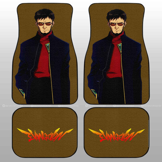 Gendo Ikari Car Floor Mats Custom NGE Car Accessories - Gearcarcover - 2