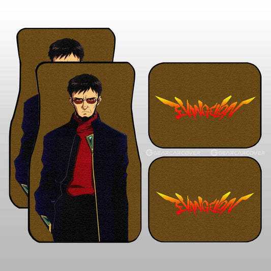 Gendo Ikari Car Floor Mats Custom NGE Car Accessories - Gearcarcover - 1