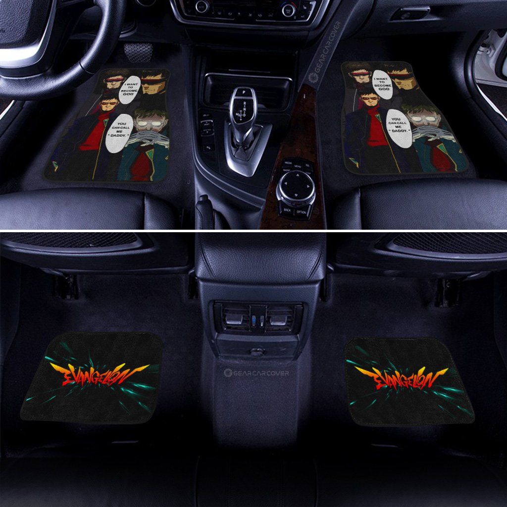 Gendo Ikari Car Floor Mats Custom NGE - Gearcarcover - 3