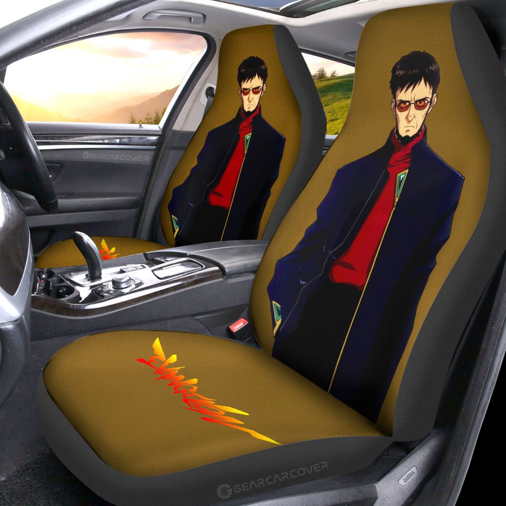 Gendo Ikari Car Seat Covers Custom NGE Car Accessories - Gearcarcover - 2