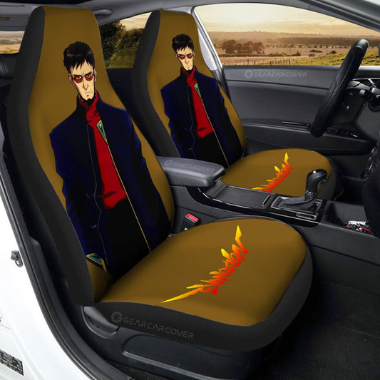 Gendo Ikari Car Seat Covers Custom NGE Car Accessories - Gearcarcover - 1