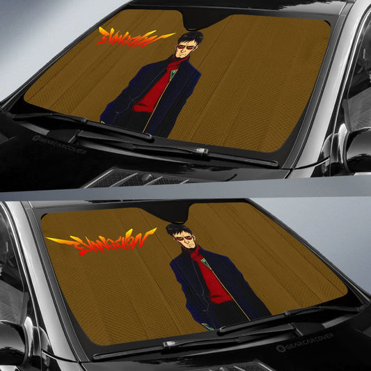 Gendo Ikari Car Sunshade Custom NGE Car Accessories - Gearcarcover - 2