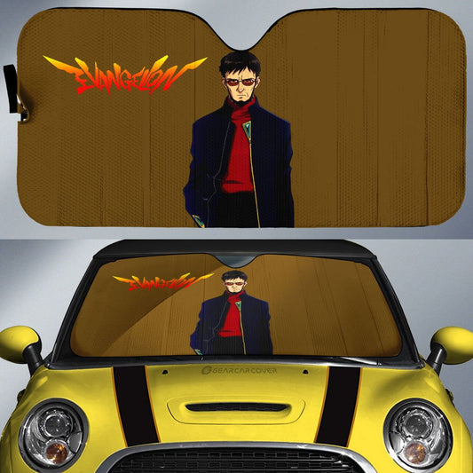 Gendo Ikari Car Sunshade Custom NGE Car Accessories - Gearcarcover - 1