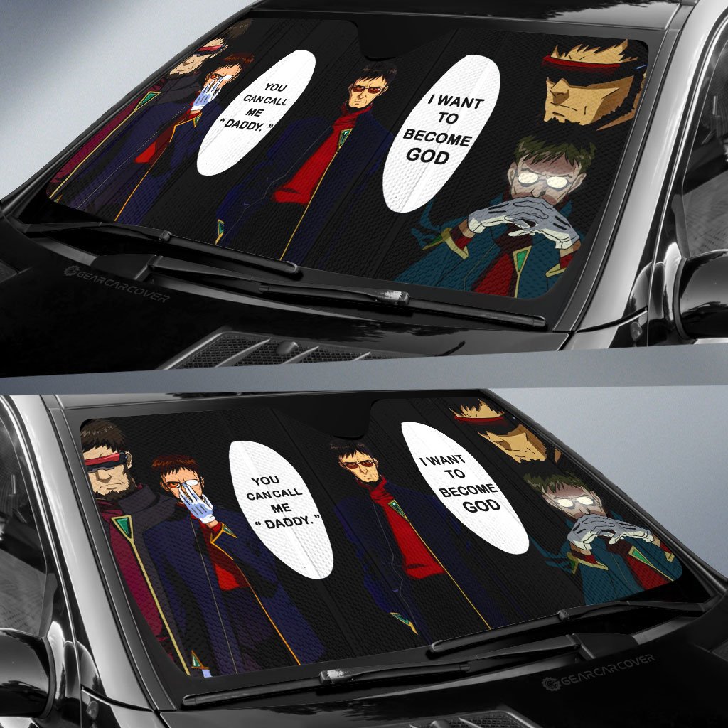 Gendo Ikari Car Sunshade Custom NGE - Gearcarcover - 2