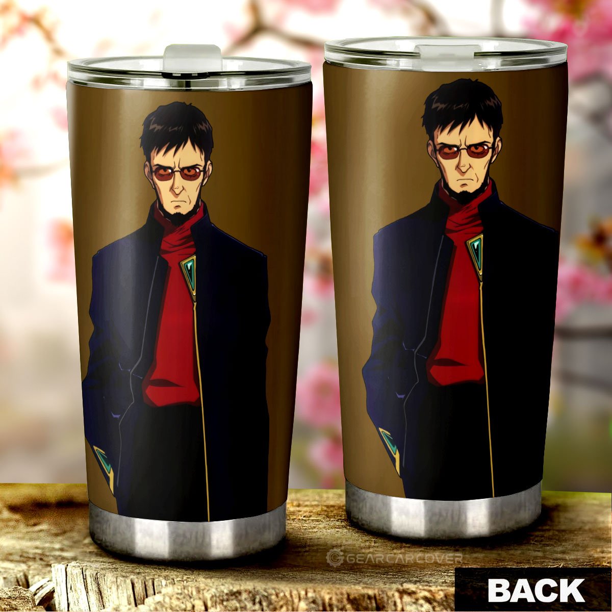 Gendo Ikari Tumbler Cup Custom NGE Car Accessories - Gearcarcover - 3