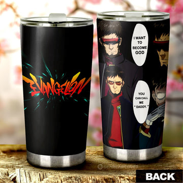 Gendo Ikari Tumbler Cup Custom NGE - Gearcarcover - 1