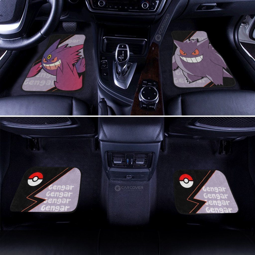 Gengar Car Floor Mats Custom Anime Car Interior Accessories - Gearcarcover - 2
