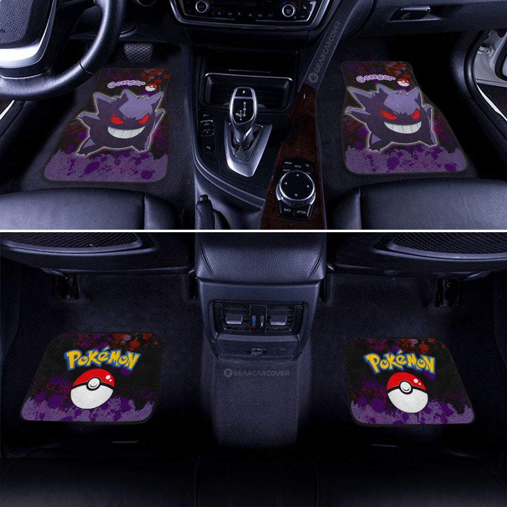 Gengar Car Floor Mats Custom Tie Dye Style Anime Car Accessories - Gearcarcover - 3