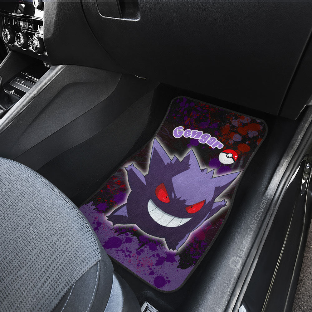 Gengar Car Floor Mats Custom Tie Dye Style Anime Car Accessories - Gearcarcover - 4