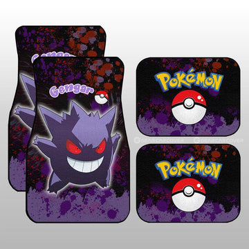 Gengar Car Floor Mats Custom Tie Dye Style Anime Car Accessories - Gearcarcover - 1