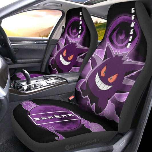Gengar Car Seat Covers Custom Anime Car Accessories For Anime Fans - Gearcarcover - 2