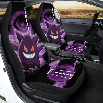 Gengar Car Seat Covers Custom Anime Car Accessories For Anime Fans - Gearcarcover - 1