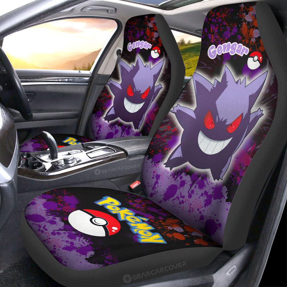 Gengar Car Seat Covers Custom Tie Dye Style Car Accessories - Gearcarcover - 2