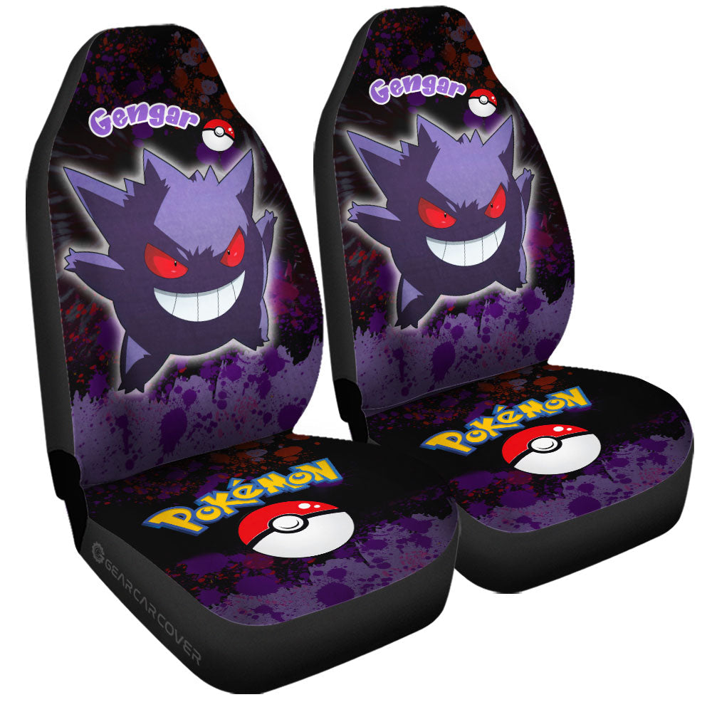 Gengar Car Seat Covers Custom Tie Dye Style Car Accessories - Gearcarcover - 3