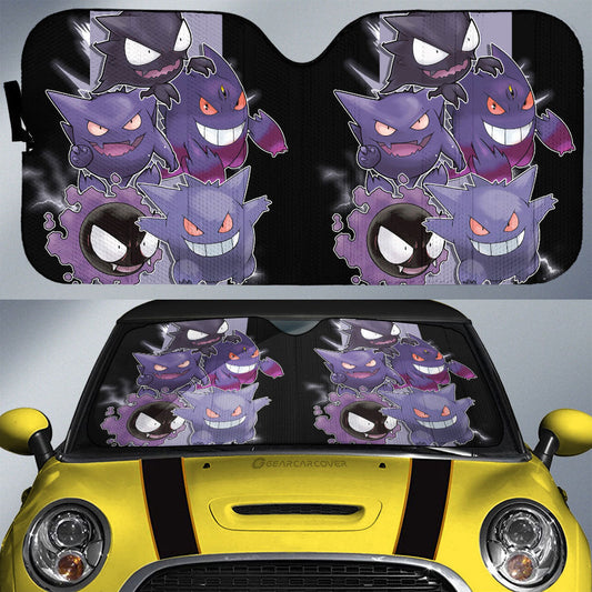 Gengar Car Sunshade Custom Car Accessories For Fans - Gearcarcover - 1