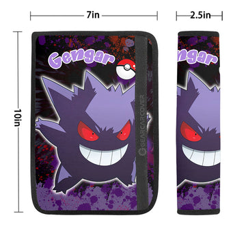 Gengar Seat Belt Covers Custom Tie Dye Style Anime Car Accessories - Gearcarcover - 1