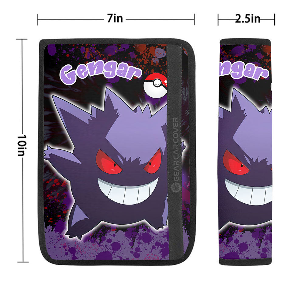 Gengar Seat Belt Covers Custom Tie Dye Style Car Accessories - Gearcarcover - 1