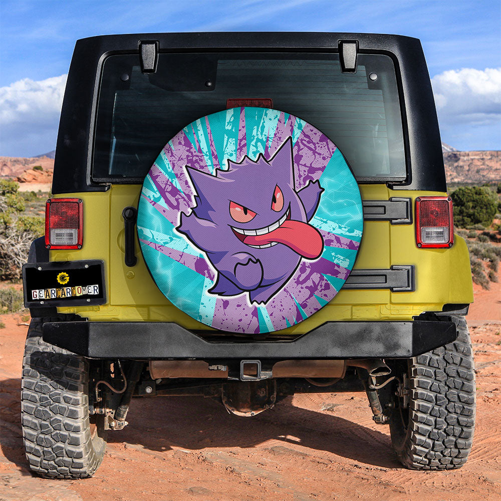 Gengar Spare Tire Cover Custom Anime For Fans - Gearcarcover - 2