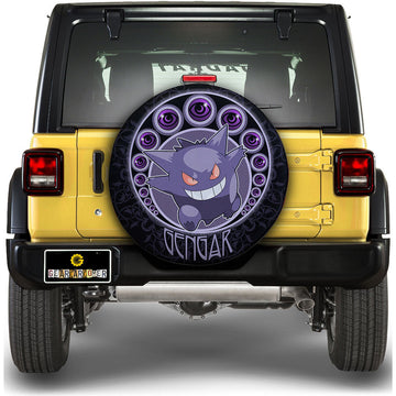 Gengar Spare Tire Cover Custom Anime For Fans - Gearcarcover - 1