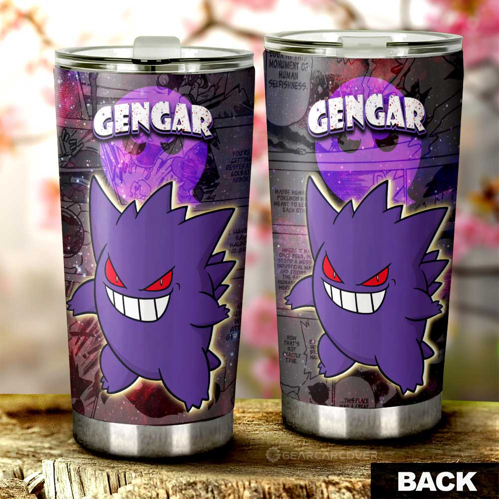 Gengar Tumbler Cup Custom Anime Galaxy Manga Style - Gearcarcover - 3