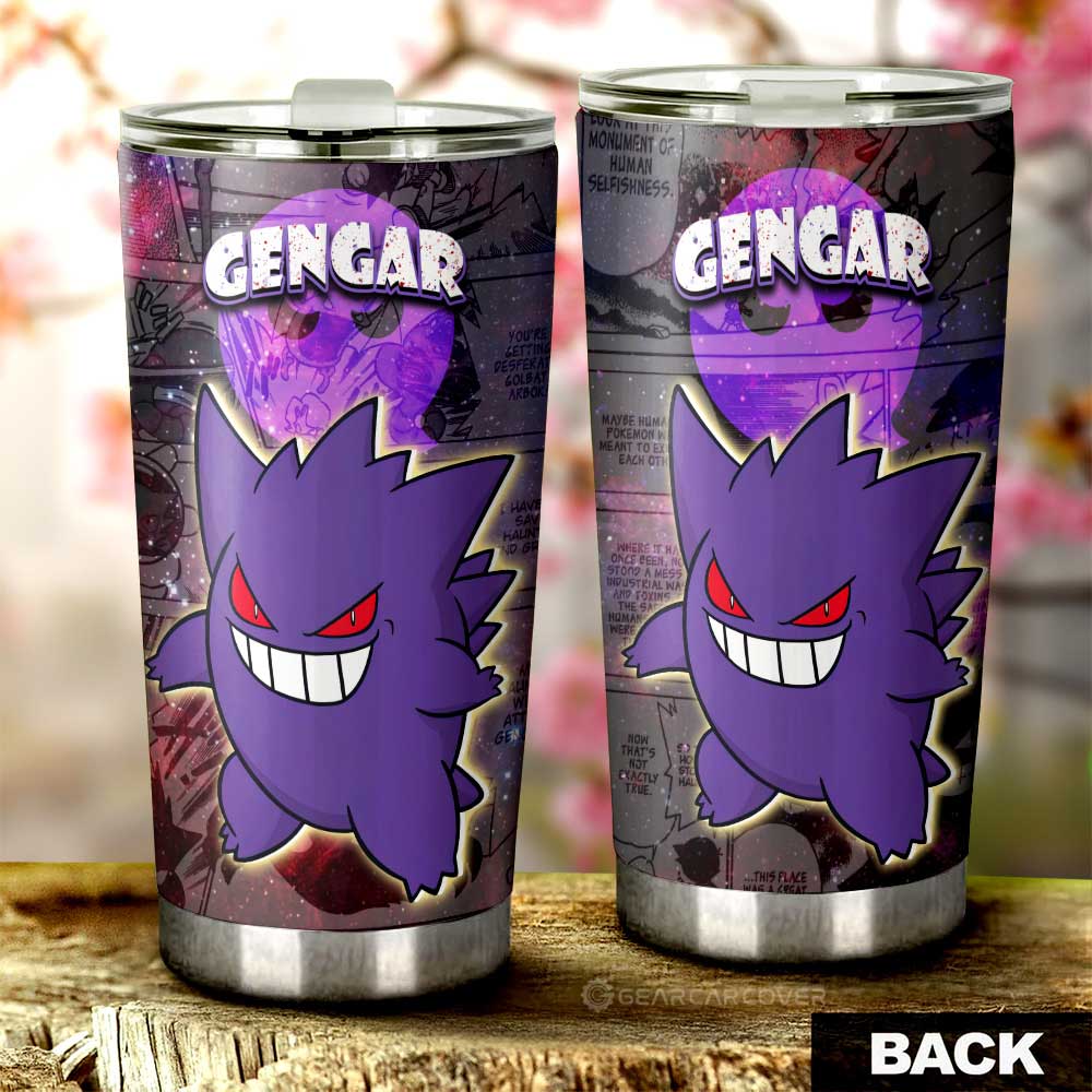 Gengar Tumbler Cup Custom Galaxy Manga Style - Gearcarcover - 3