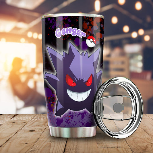 Gengar Tumbler Cup Custom Tie Dye Style Anime Car Accessories - Gearcarcover - 1