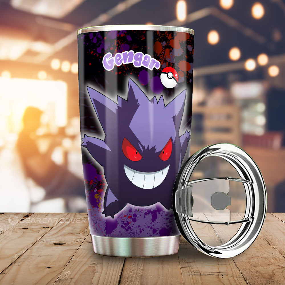 Gengar Tumbler Cup Custom Tie Dye Style Car Accessories - Gearcarcover - 1