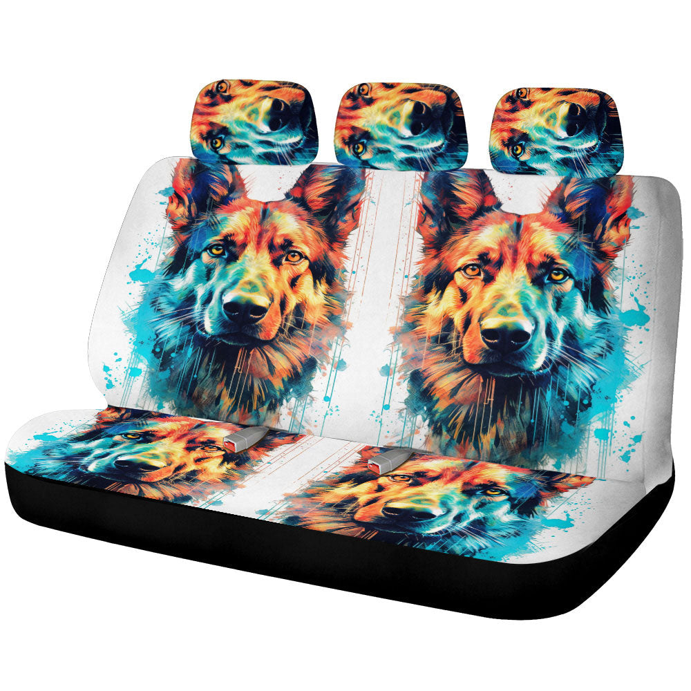 German Shepherd Car Back Seat Covers Custom Car Accessories - Gearcarcover - 1