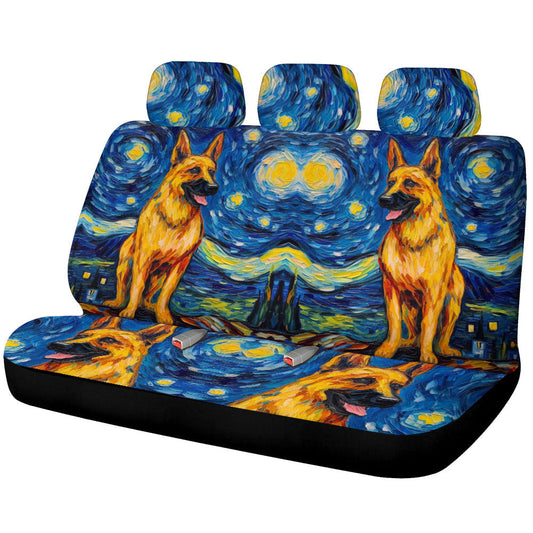 German Shepherd Car Back Seat Covers Custom Car Accessories - Gearcarcover - 1