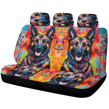 German Shepherd Car Back Seat Covers Custom Car Accessories - Gearcarcover - 1