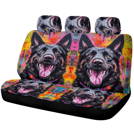 German Shepherd Car Back Seat Covers Custom Car Accessories - Gearcarcover - 1